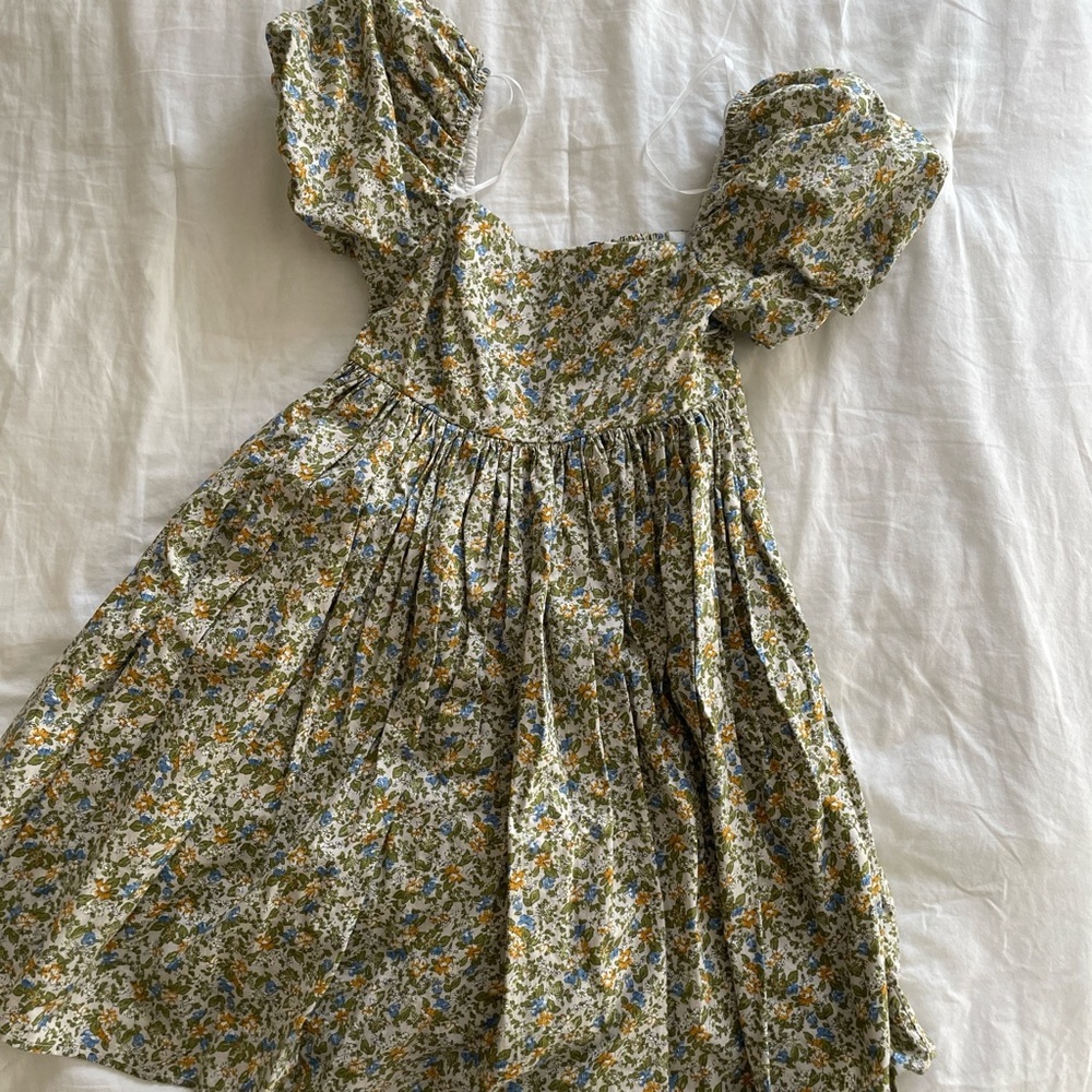 Floral Puff Sleeve Dress